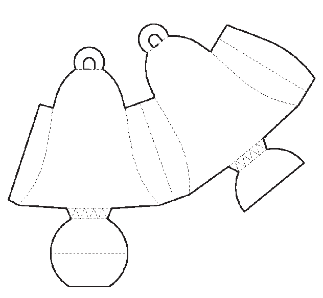 схема бумажных колокольчиков